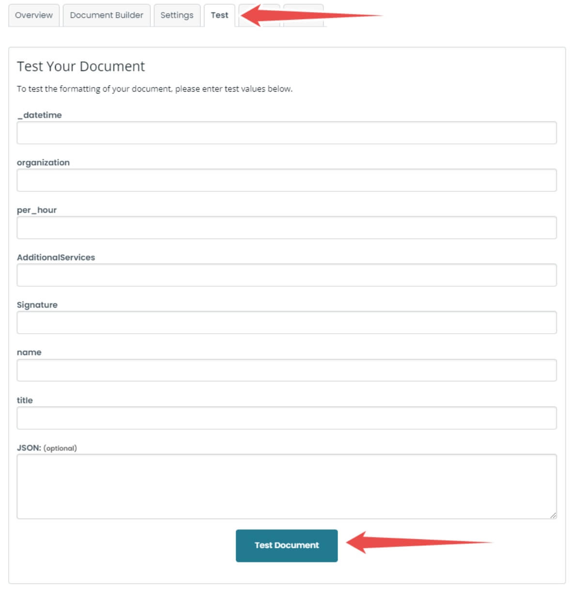 Formstack test document